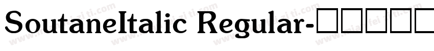 SoutaneItalic Regular字体转换